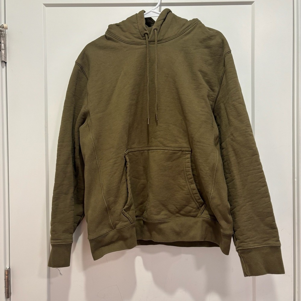 Flint and Tinder 10-Year Pullover Hoodie Mens Large Olive Green Made in USA